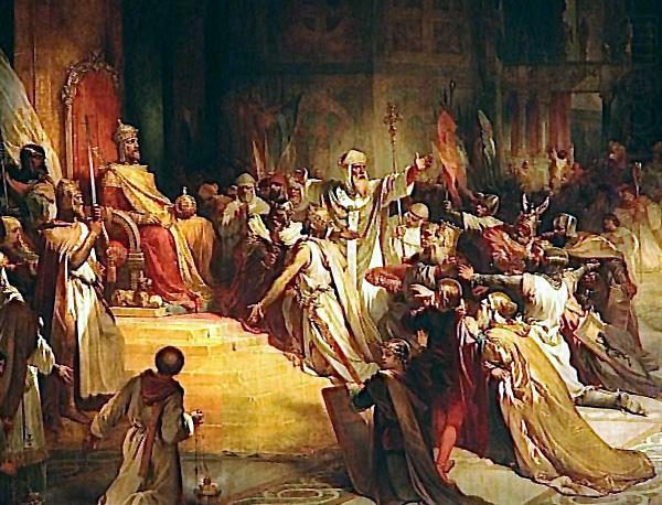 Henri Decaisne Baldwin of Flanders is crowned Latin Emperor of Constantinople china oil painting image